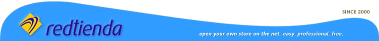 redtienda: open your own store on the net. easy. professional. free.